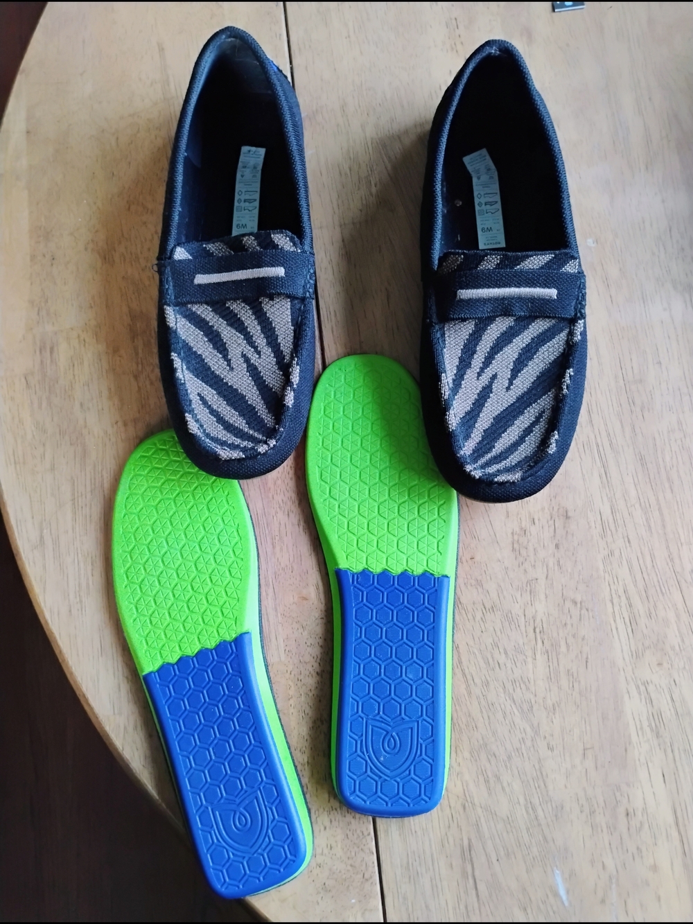 Rothy's Driver Loafers with Zebra-Print - Picture 6 of 10